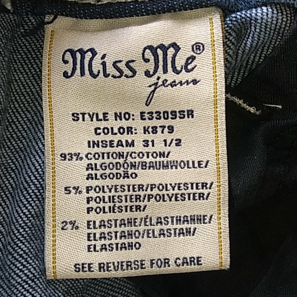 Miss Me Bling & Pearls Skinny Jeans 33 Waist - Picture 5 of 8